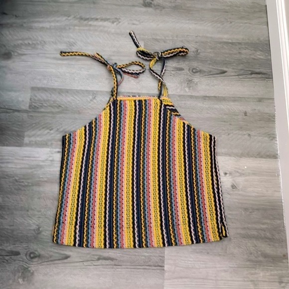 Madewell - Texture and Thread Woven Colorful Unique Top - Small - Picture 2 of 11